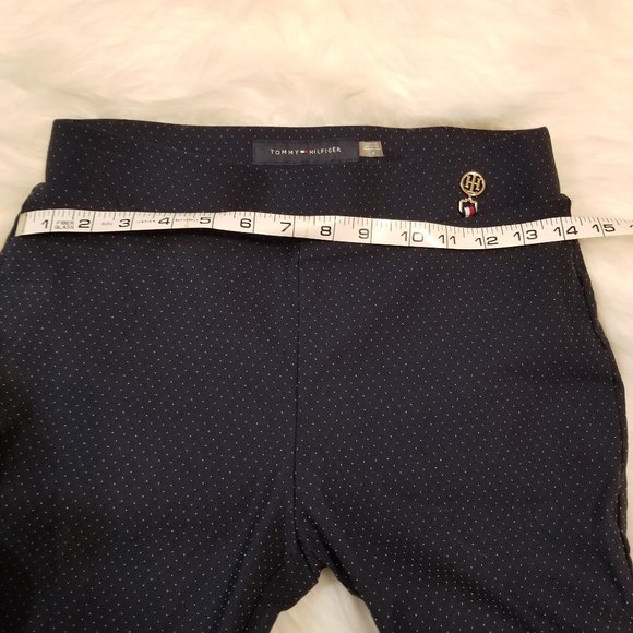Tommy Hilfiger Women's Pull-on Mid-Rise Pants Navy/Polka Dot - Picture 5 of 12